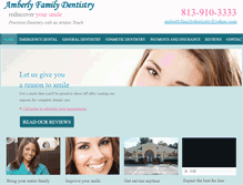 Tablet Screenshot of amberlydentaltampa.com